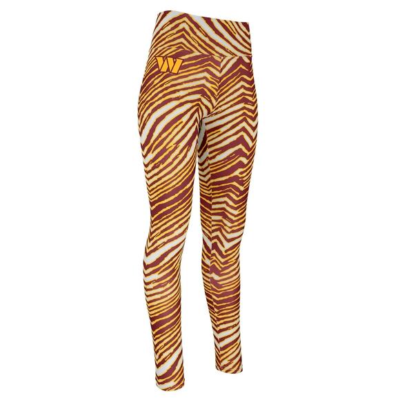 Zubaz NFL Apparel Womens XL Washington Commanders Zebra Print Legging NWT - Picture 1 of 2